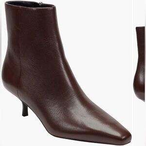 Marc Fisher Dark Brown Kiona Kitten Heel Bootie